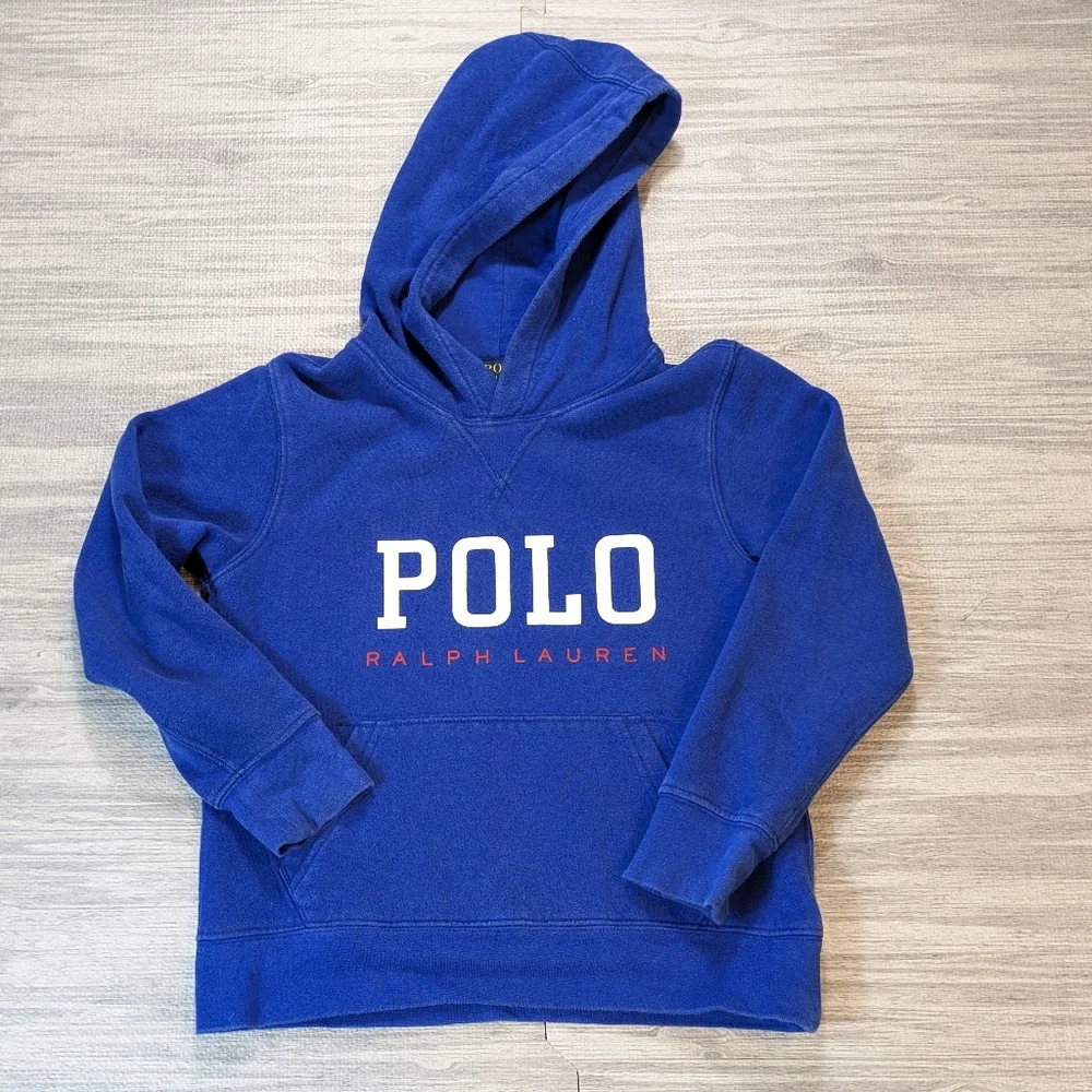 Boys Polo Ralph Lauren Pullover Hoodie Activewear Athleisure Sz S‎ (8)